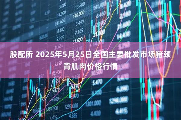 股配所 2025年5月25日全国主要批发市场猪颈背肌肉价格行情