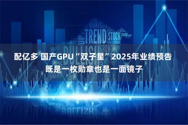 配亿多 国产GPU“双子星”2025年业绩预告 既是一枚勋章也是一面镜子